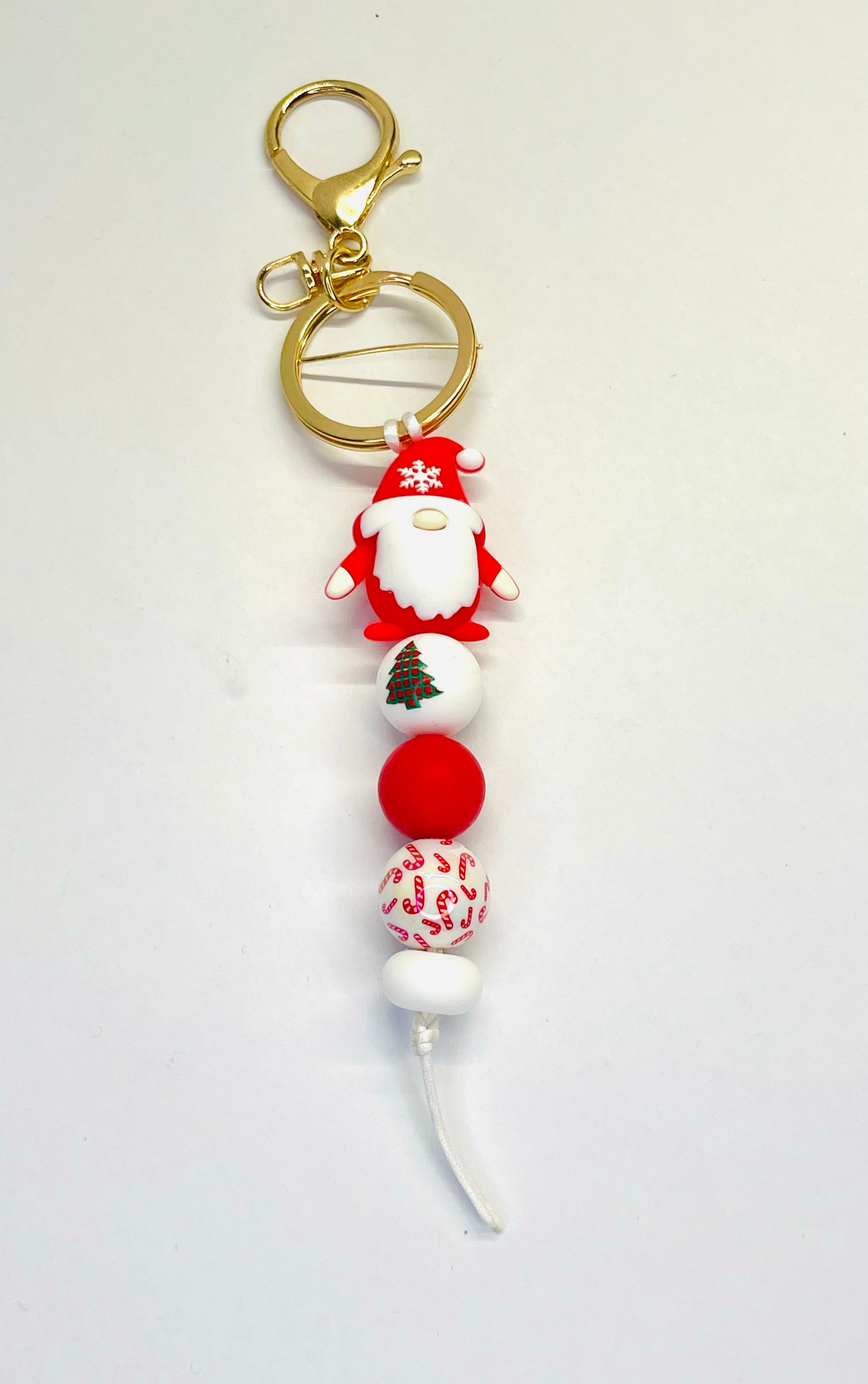 Mini mikulás-kulcstartó